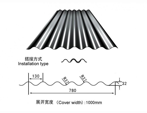 鋼結(jié)構(gòu)780型彩鋼瓦