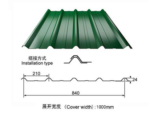 鋼結(jié)構(gòu)840型彩鋼瓦